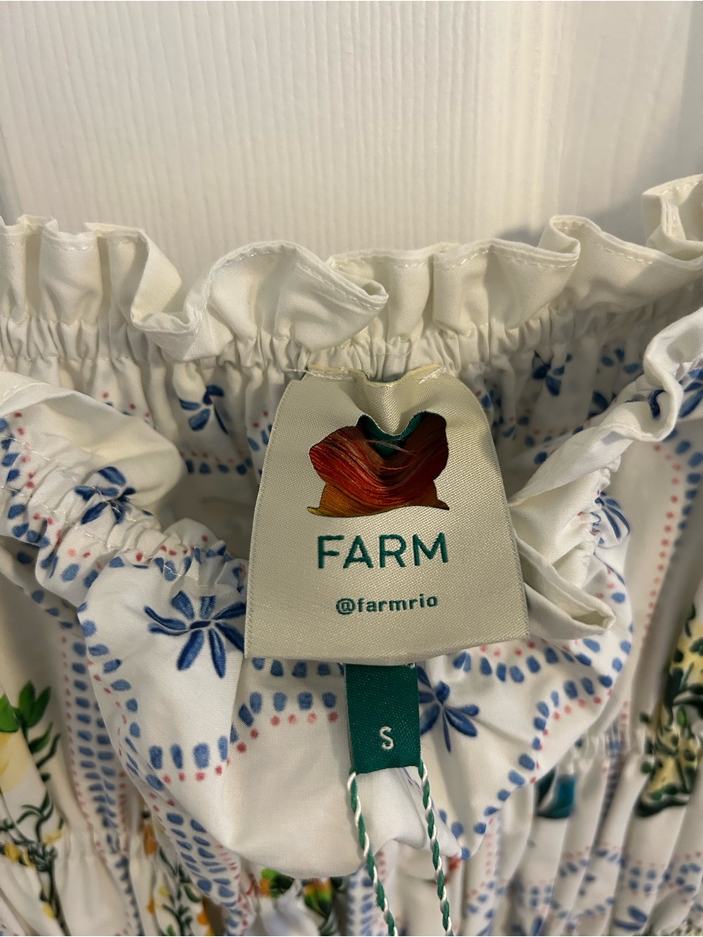 NWT Farm Rio Floral Print White Sundress SIZE 4 - Picture 10 of 16